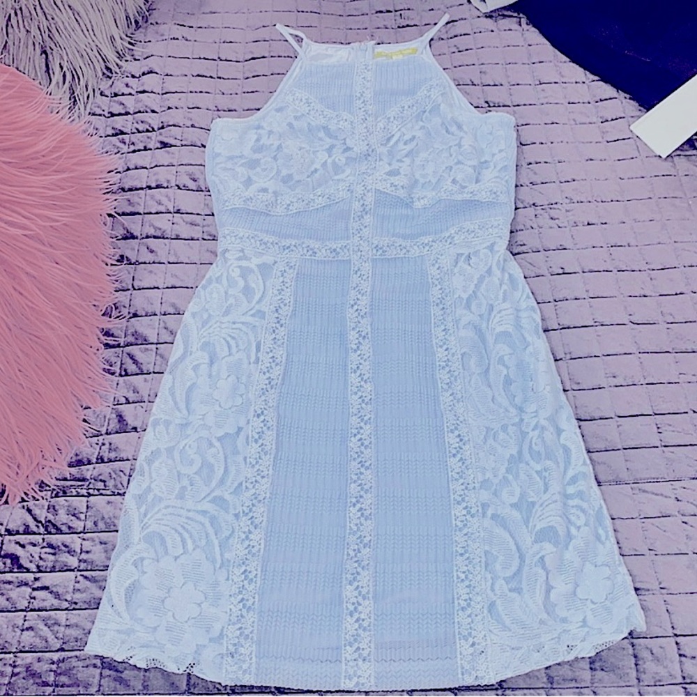 Baby blue Gianni Bini lace dress